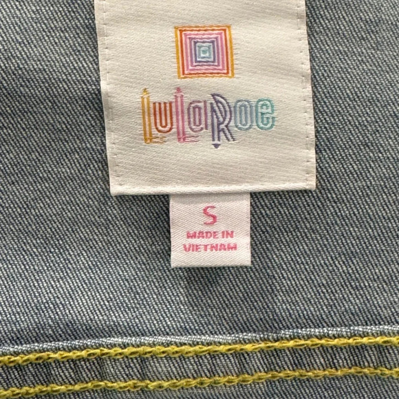 LulaRoe JAXON Embroidered Denim Jacket – Southwestern Boho – Size Small - Picture 4 of 10